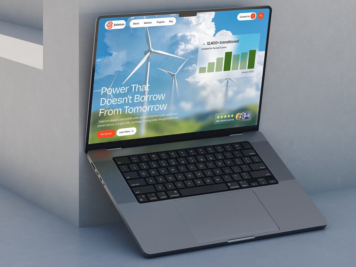 Solar Energy Solutions Landing Page Image 2