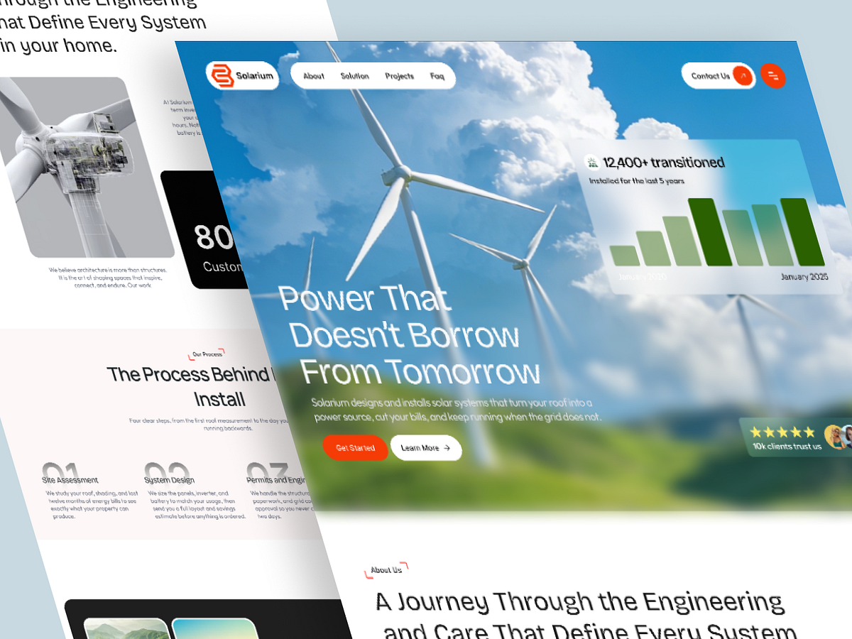 Solar Energy Solutions Landing Page Image 3