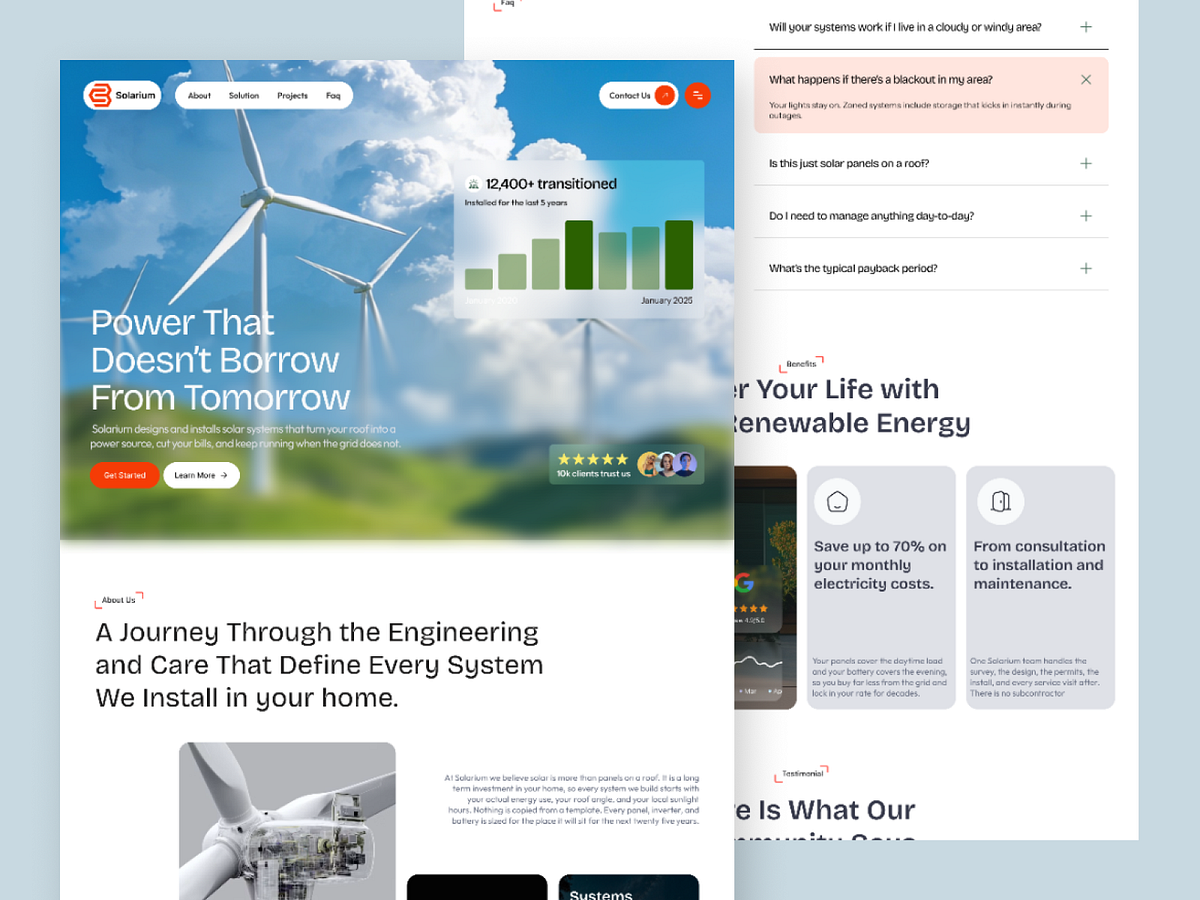 Solar Energy Solutions Landing Page Image 4