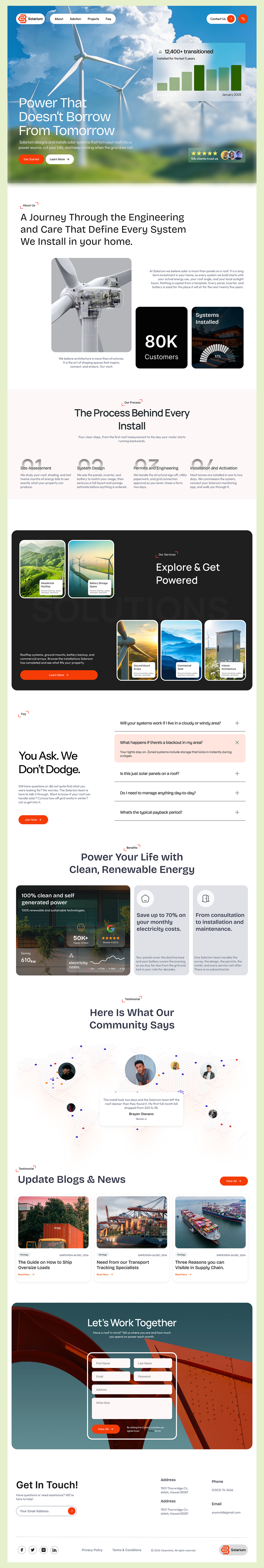 Solar Energy Solutions Landing Page Image 6