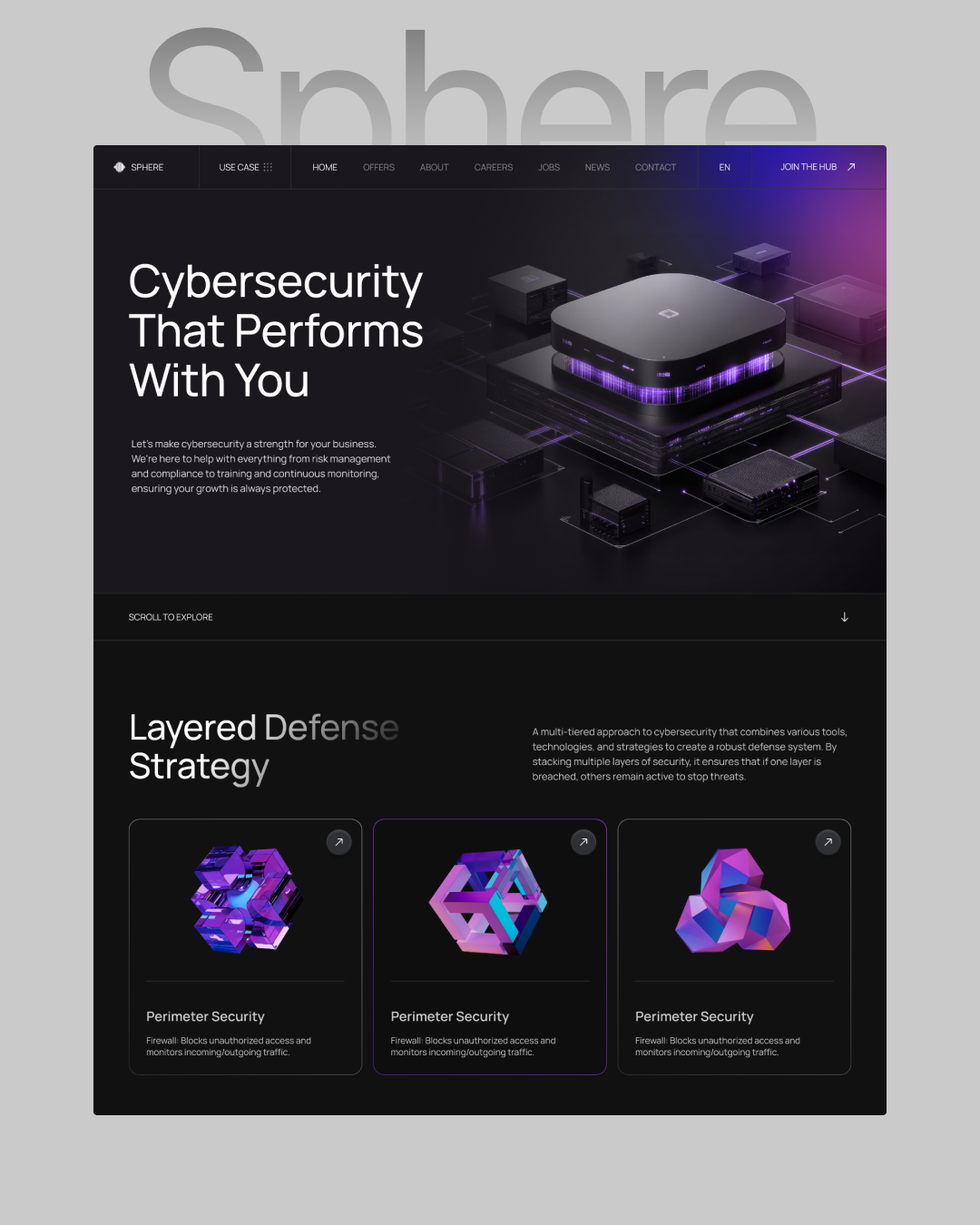 Sphere – Cybersecurity Landing Page Design 🛡️🌐 Image 5