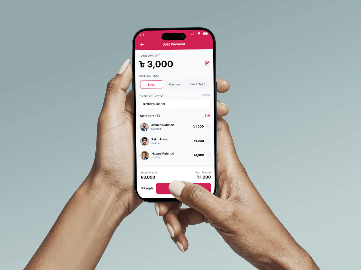Split Payment Flow Redesign | Fintech Mobile App UX Case Study Image 0