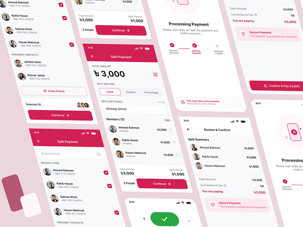 Split Payment Flow Redesign | Fintech Mobile App UX Case Study Image 2