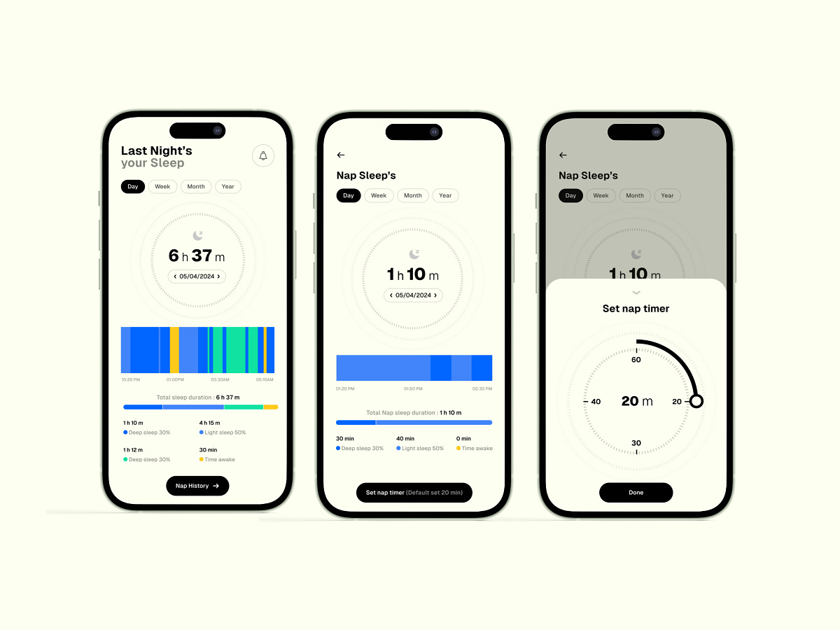 Xiaomi Smart Watch Sleep Tracker UX Concept Image 3
