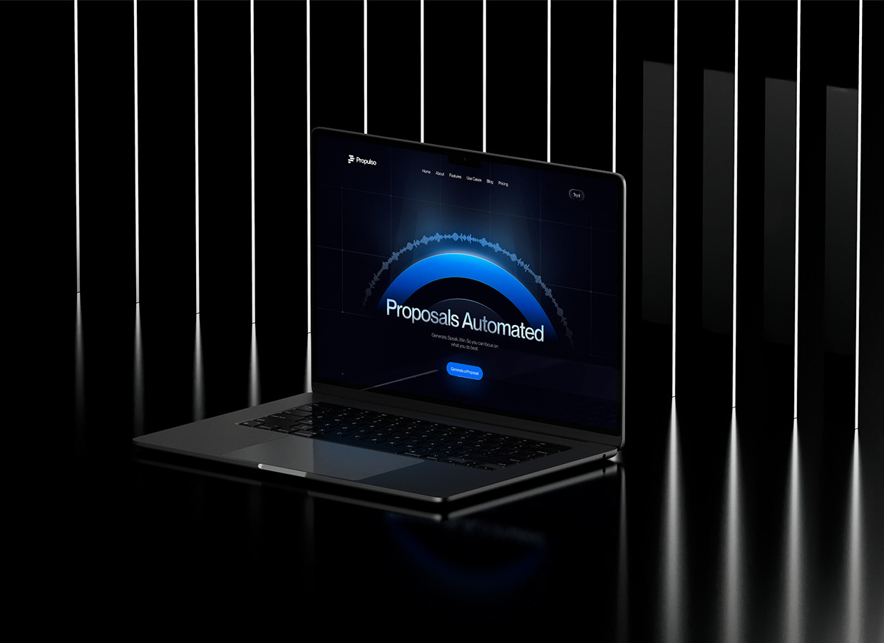Propulso | SaaS AI Voice UI UX Design Image 1