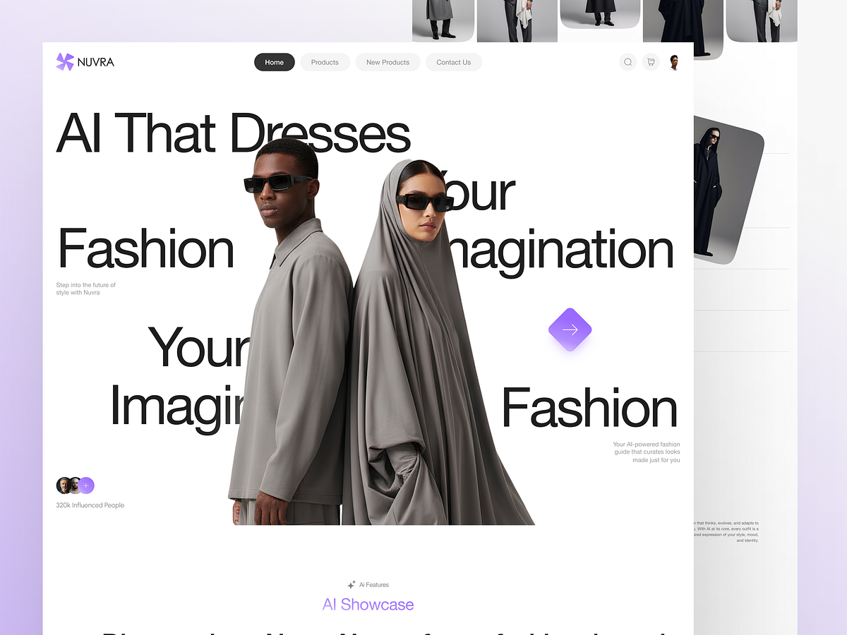AI Fashion Ecommerce Website Design Image 0