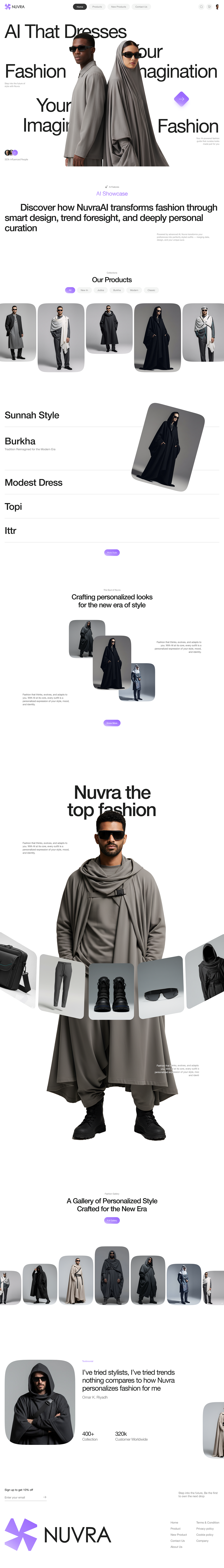 AI Fashion Ecommerce Website Design Image 5