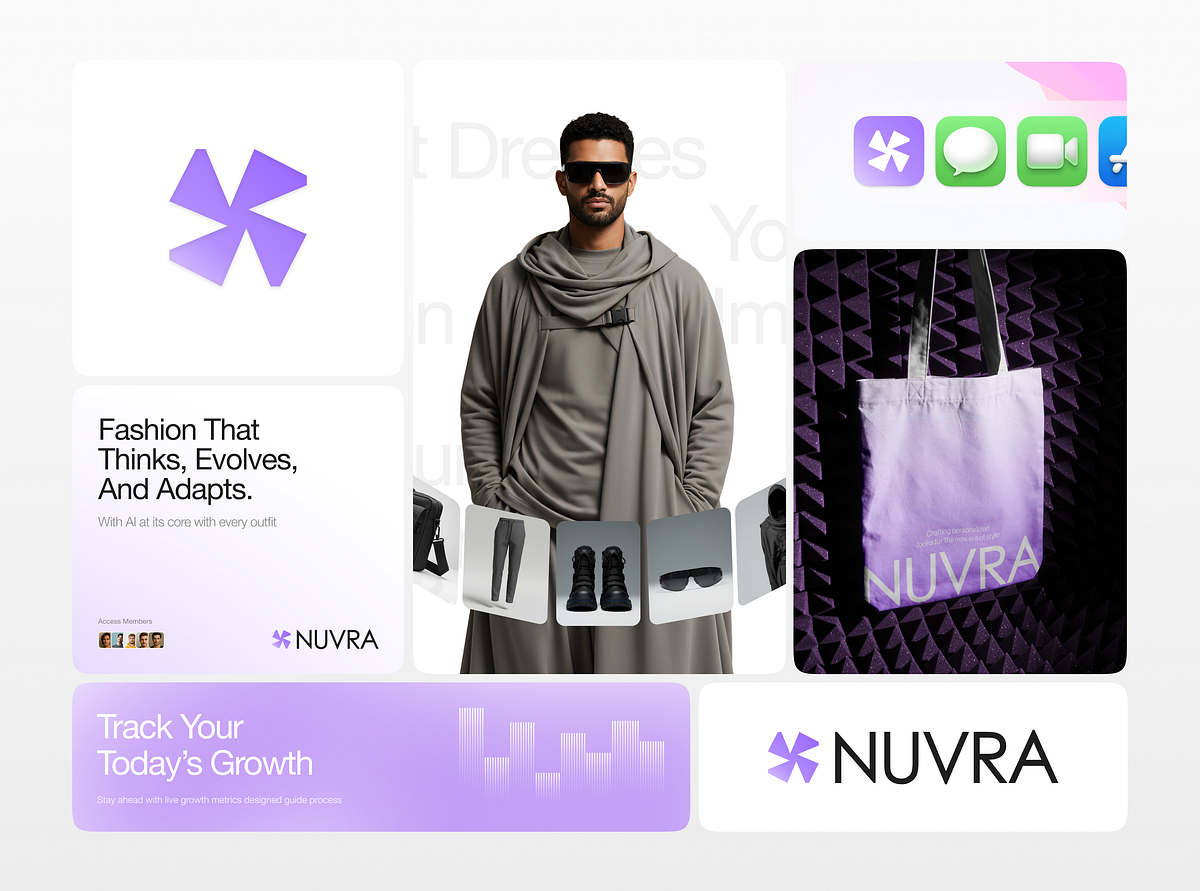 AI Fashion Ecommerce Branding with Bento Grid by Taqwah