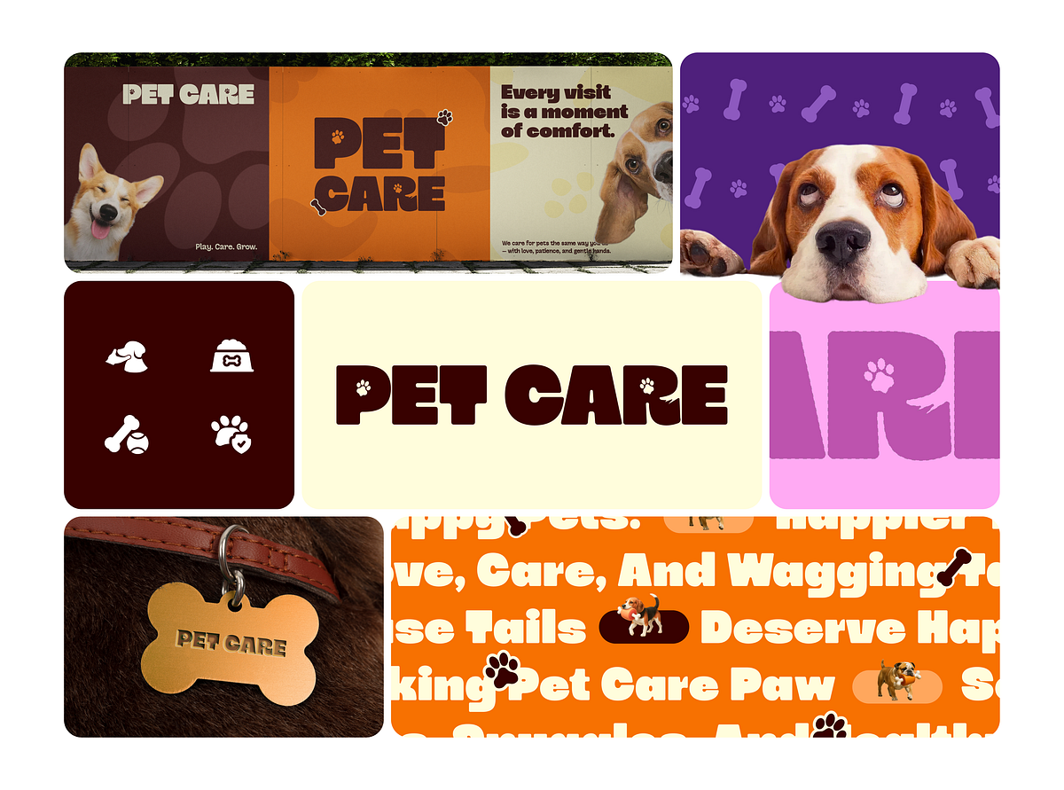 Pet Care Bento Branding and Visual Identity Design