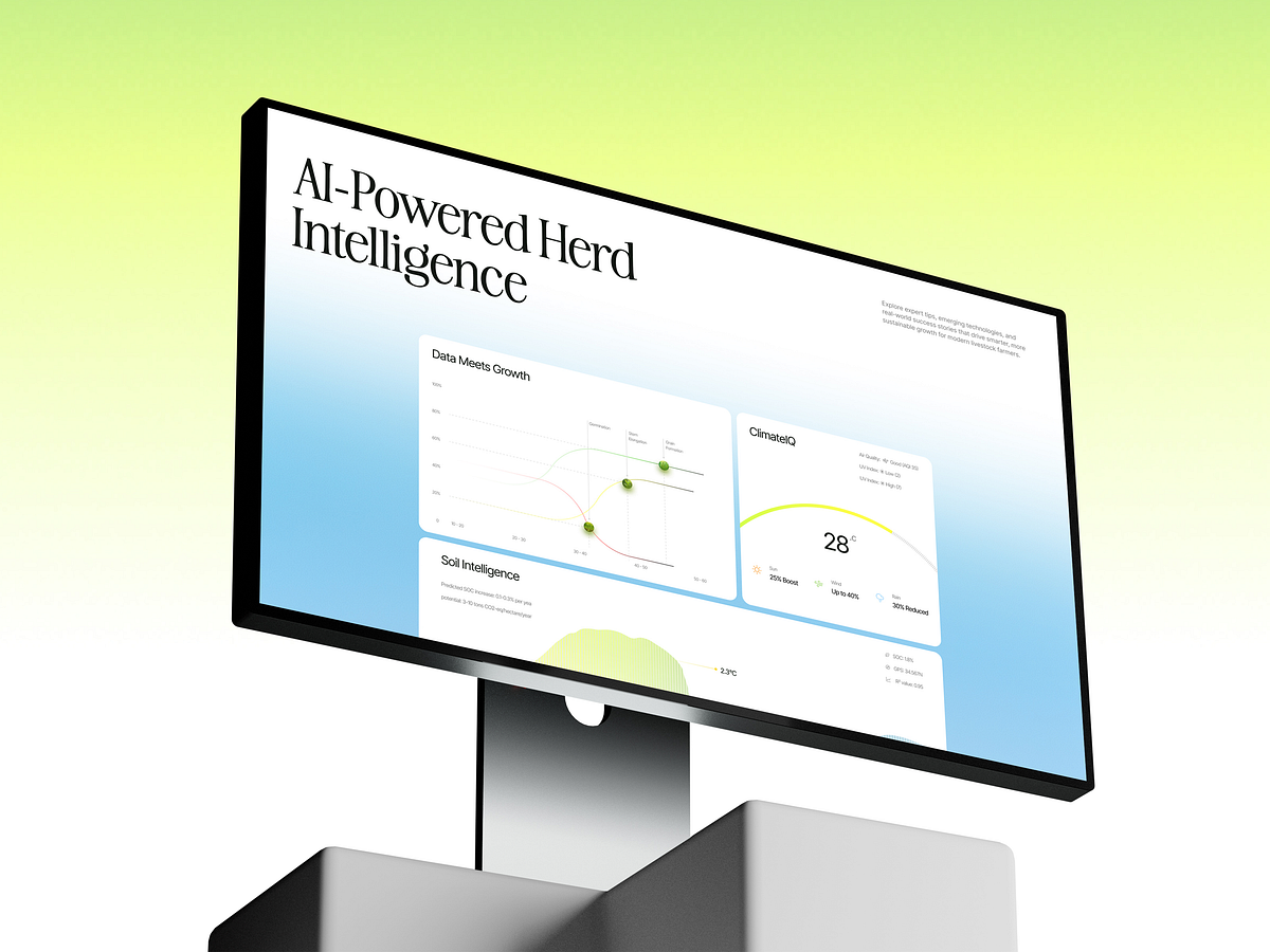 AI Farm Agriculture Website Landing Page Design by Taqwah Image 1