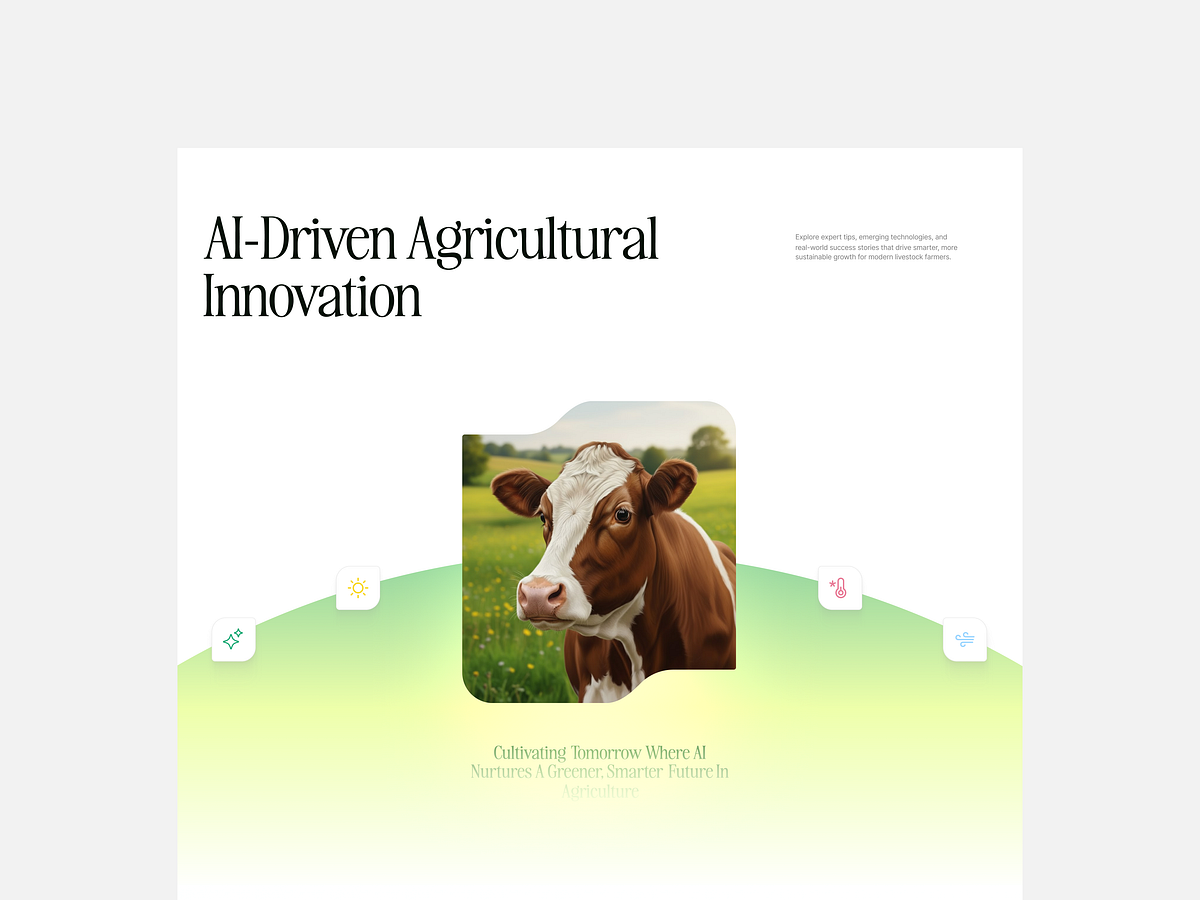 AI Farm Agriculture Website Landing Page Design by Taqwah Image 2