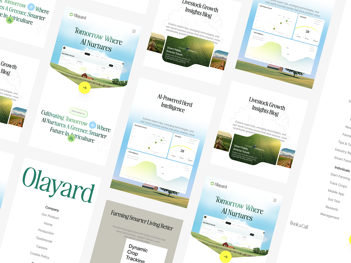 AI Farm Agriculture Website Landing Page Design by Taqwah Image 3