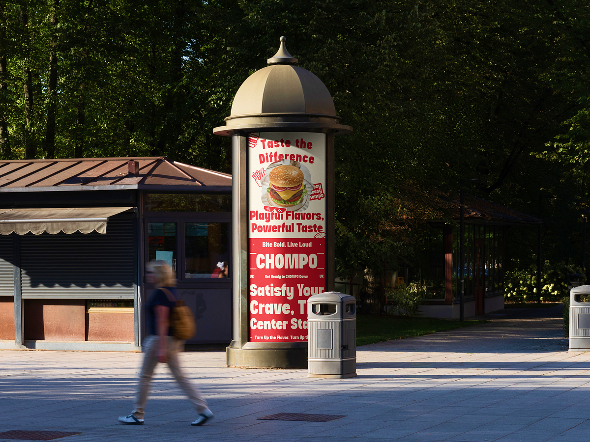 CHOMPO - Restaurant Brand Poster Design Image 0