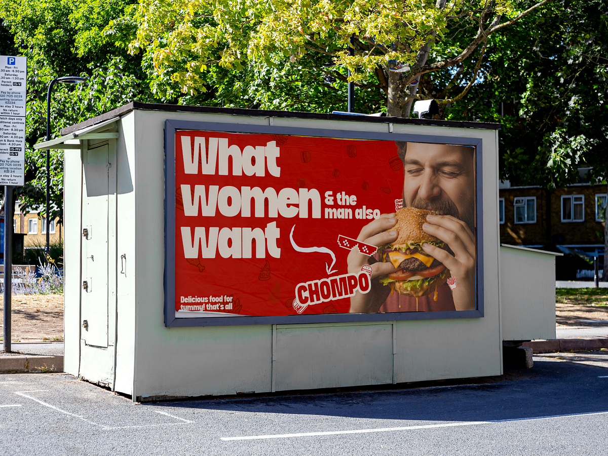 CHOMPO - Restaurant Brand Poster Design Image 2