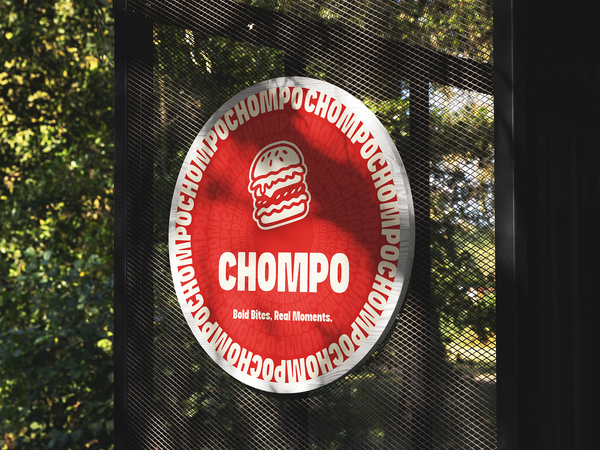 CHOMPO - Restaurant Brand Poster Design Image 3