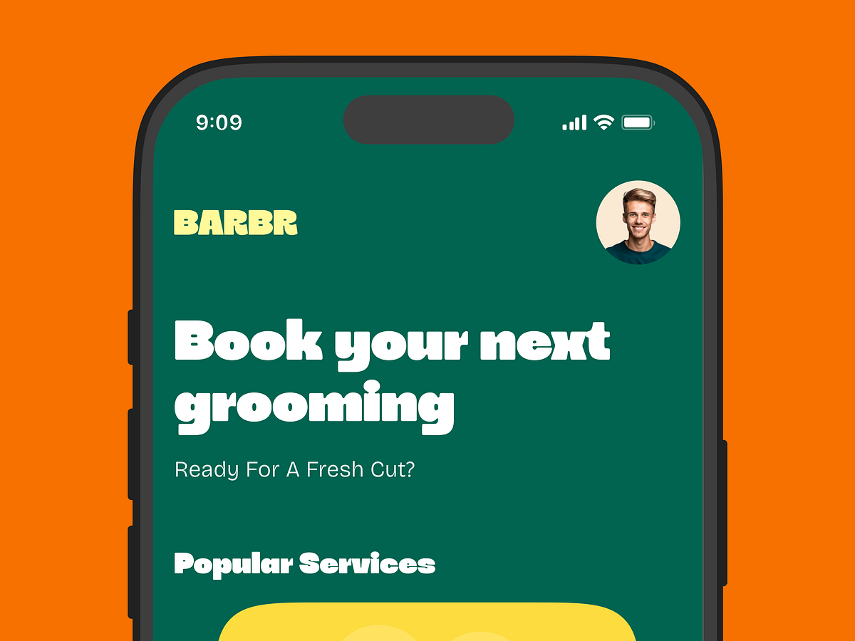 Barber, Salon Mobile App Design for Barbershop by Taqwah Image 2