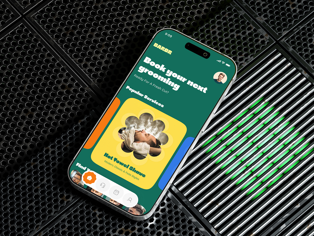 Barber, Salon Mobile App Design for Barbershop by Taqwah Image 3