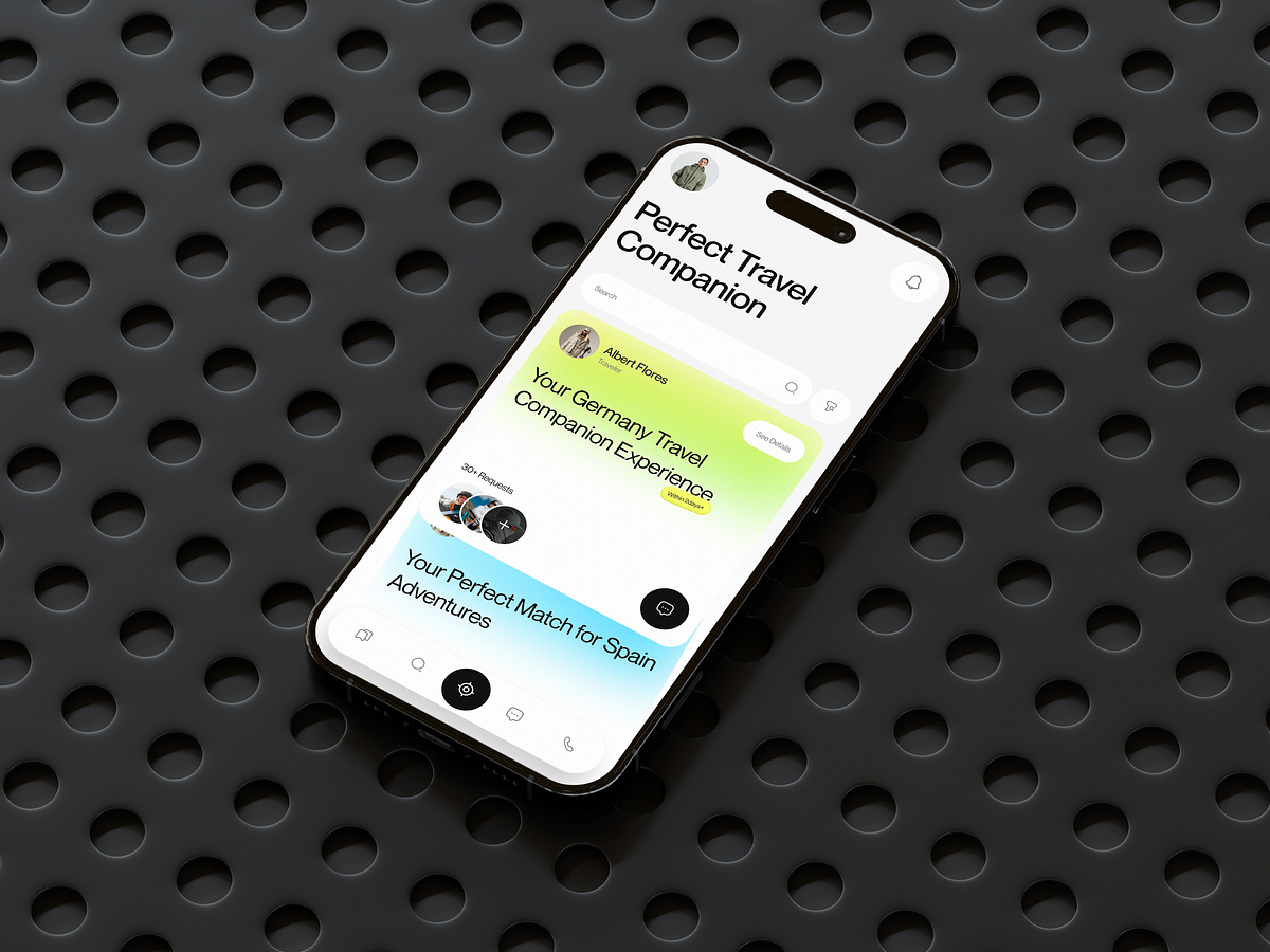 Traw - Travel Guide Mobile App UI Design Image 0