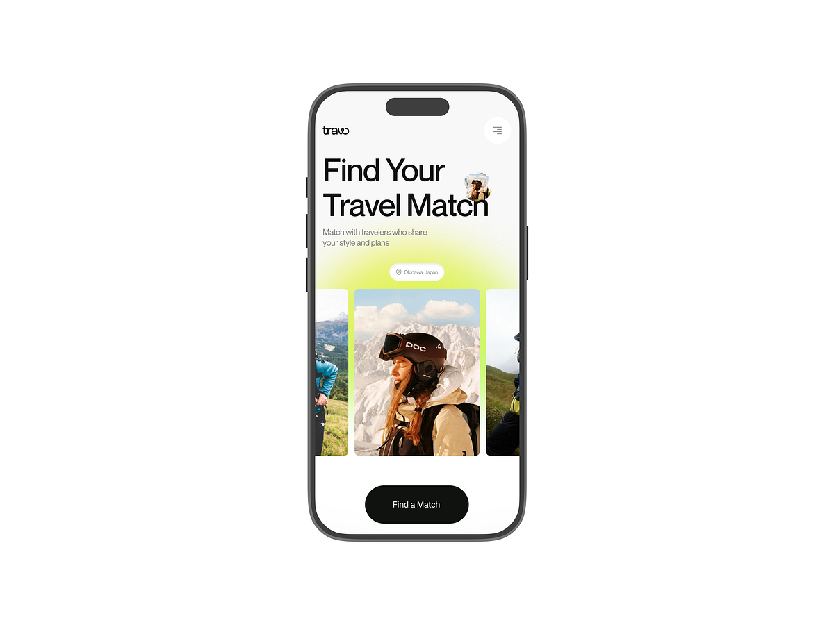 Traw - Travel Guide Mobile App UI Design Image 2