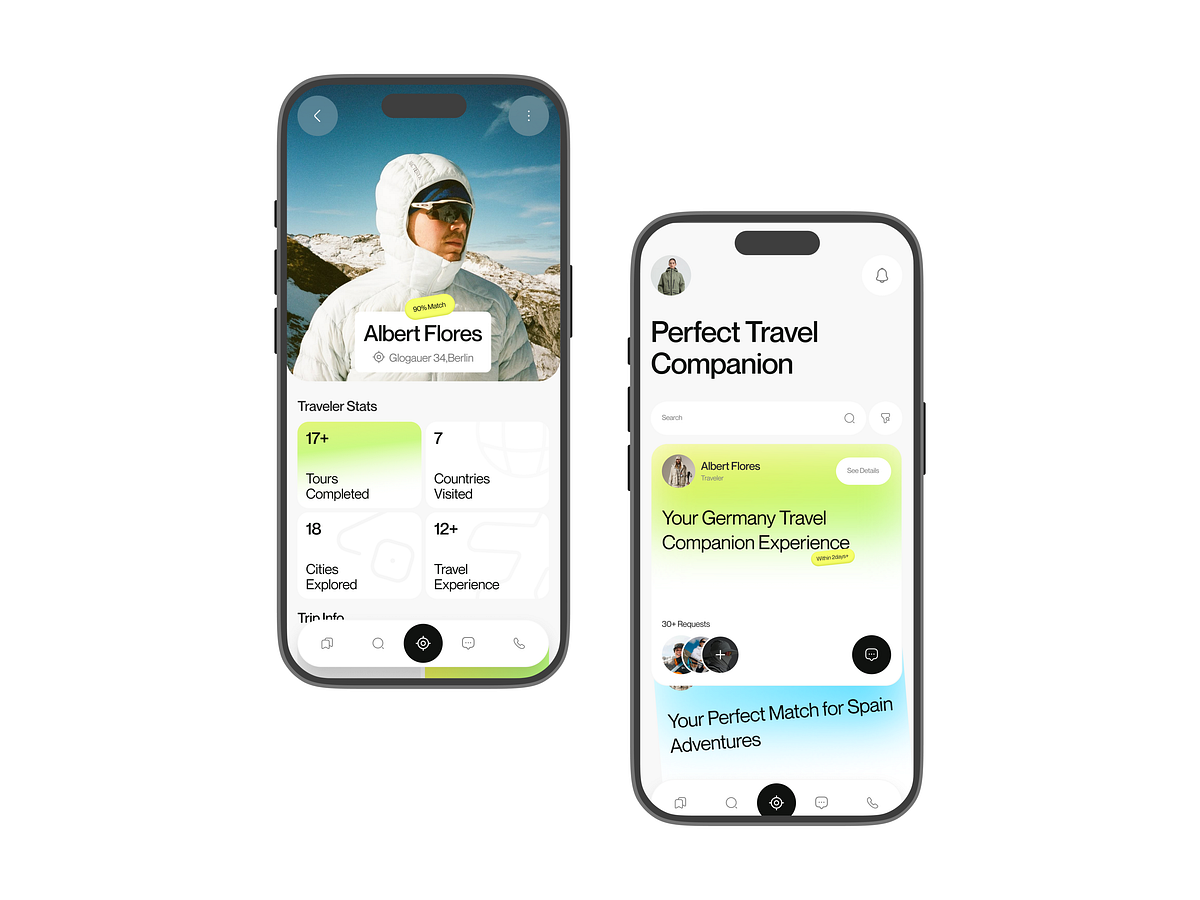 Traw - Travel Guide Mobile App UI Design Image 3