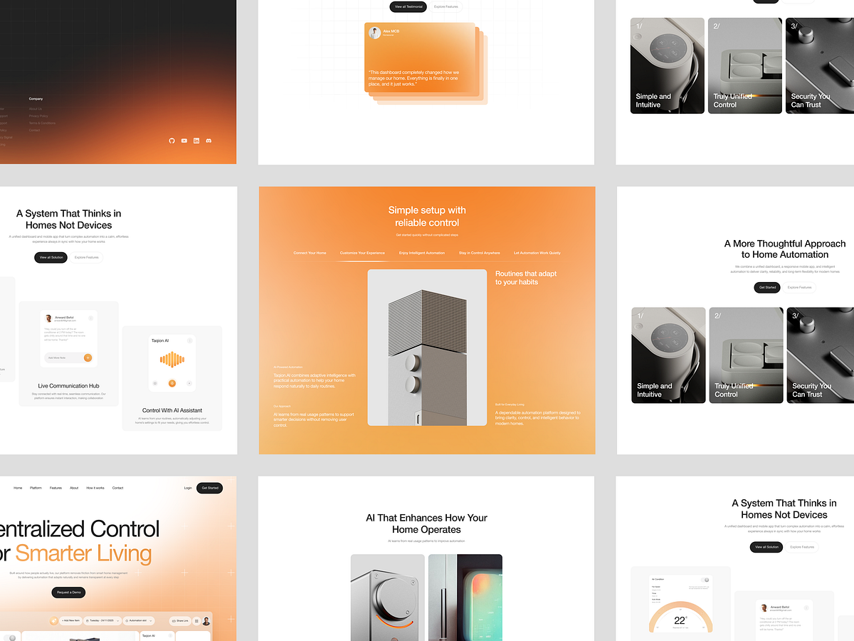 AI Smart Home Automation Website Landing Page Design Image 2