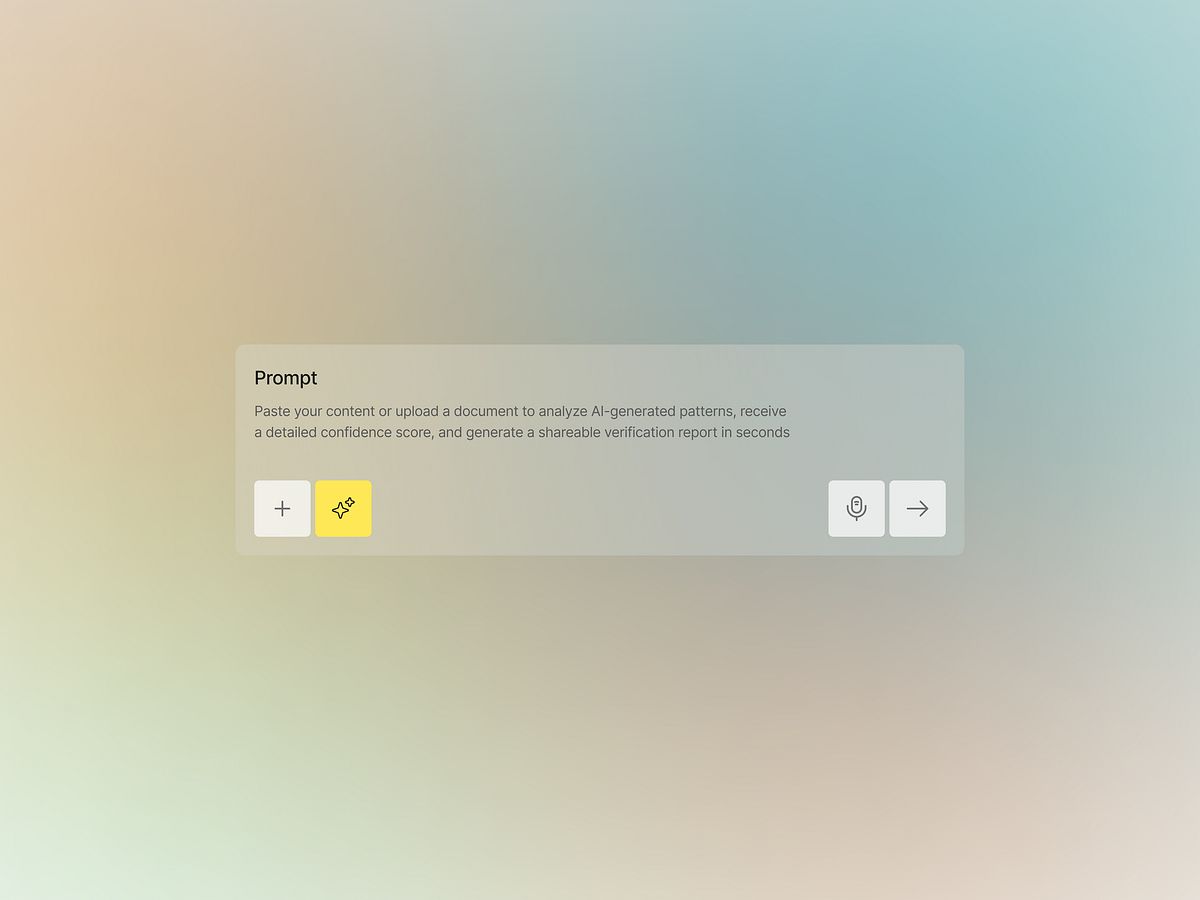 AI Detection Web App UI Design for Content Verification Image 3