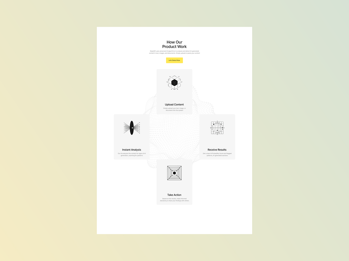 DeepSift - AI Content Detection Website Design Image 2