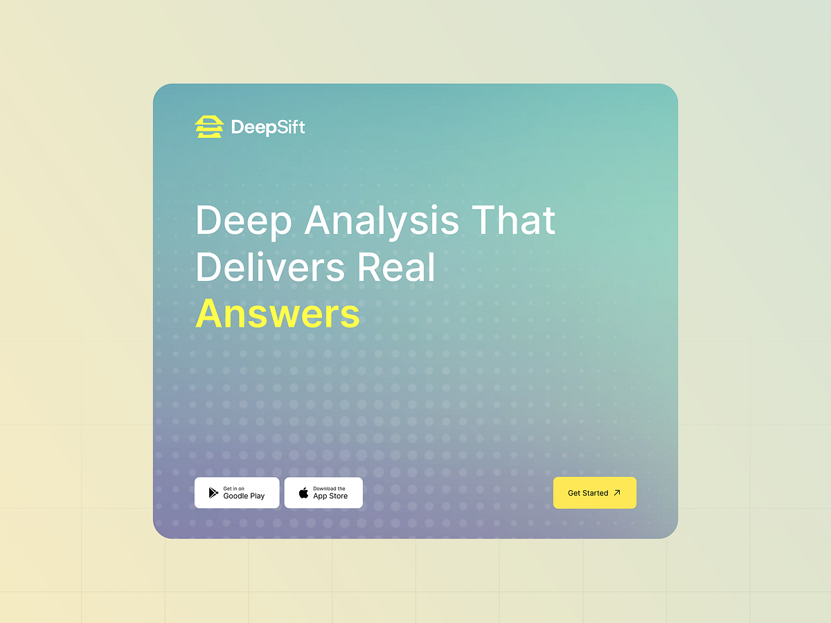 DeepSift - AI Content Detection Platform Bento Branding Image 1