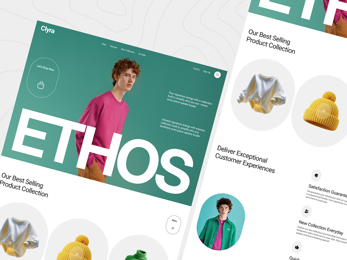 Clyra - Fashion eCommerce Website Homepage Design Image 0