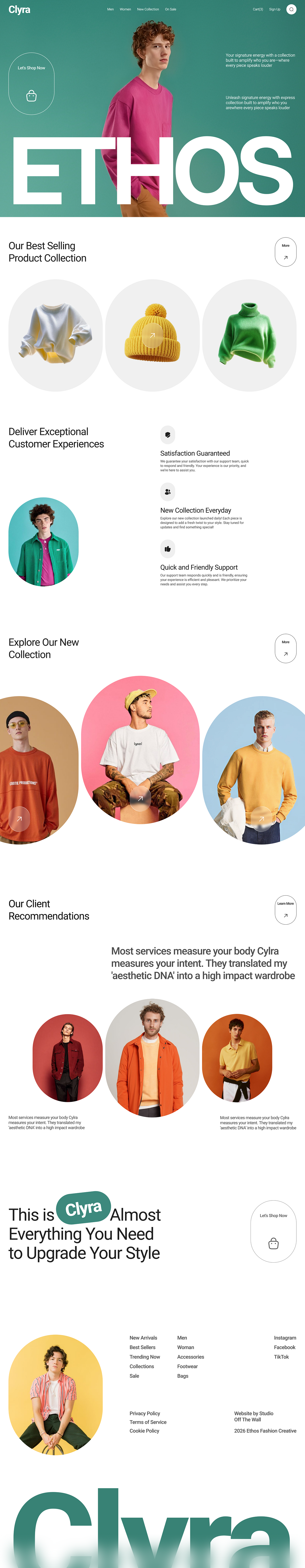 Clyra - Fashion eCommerce Website UI Design by Taqwah Image 4