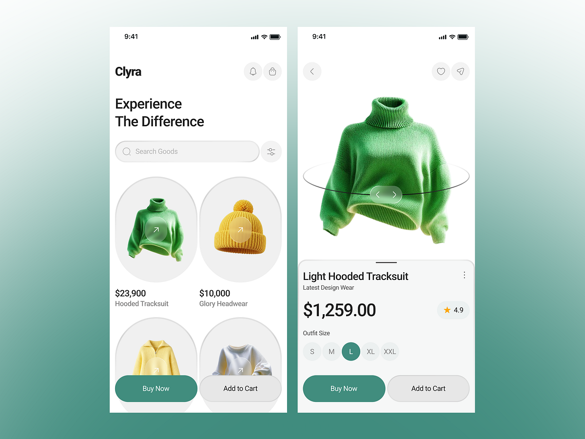 Modern Fashion eCommerce Mobile App UX UI Design Image 0