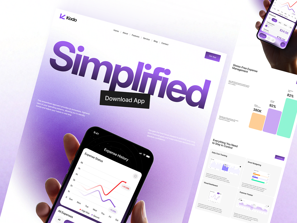 Personal Finance Website Design for Family Budget Management Image 2