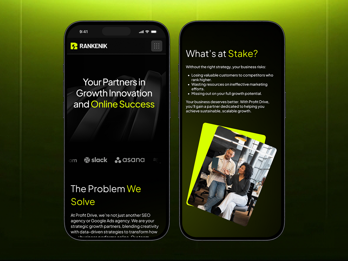 Rankenik - Digital Marketing Agency Mobile App UI Image 0