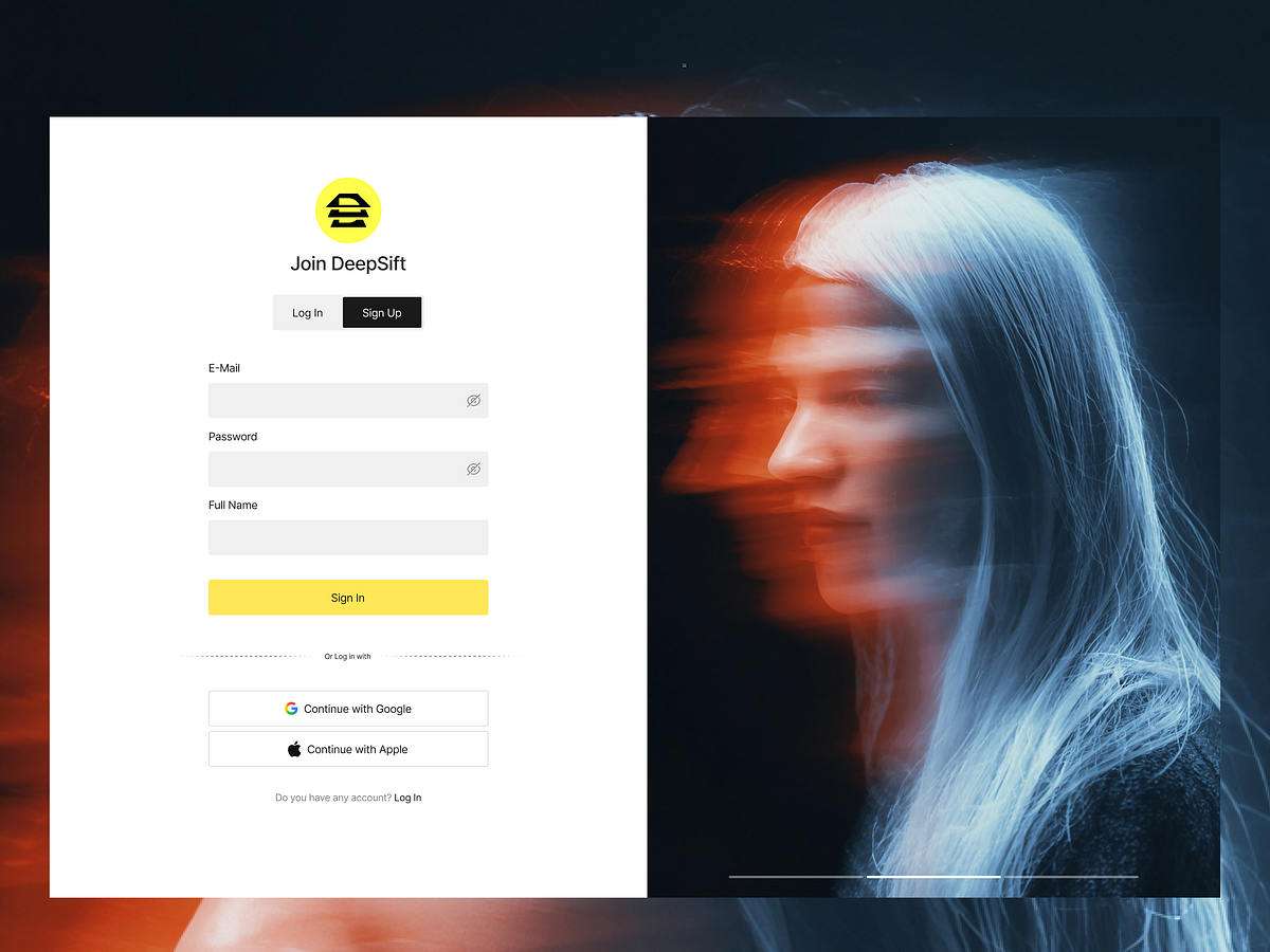 AI Content Verification Signup Page | Onboarding UI UX Design