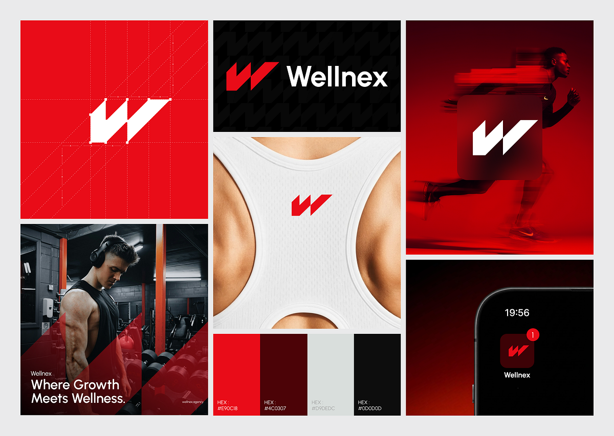 Wellnex Bento Branding | Bold Wellness Brand Identity Design