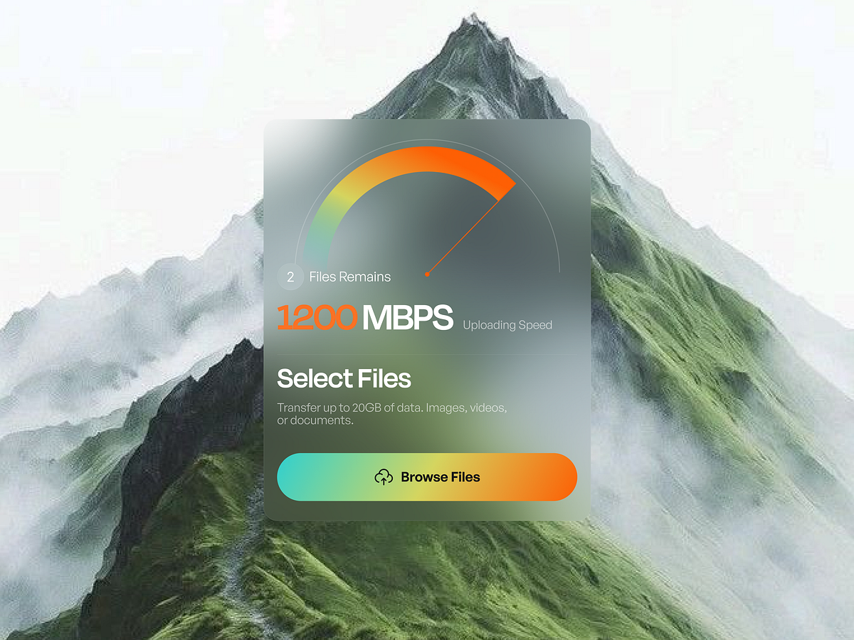 TransferPro - File Transfer Cloud Storage Mobile App UI Design Image 1
