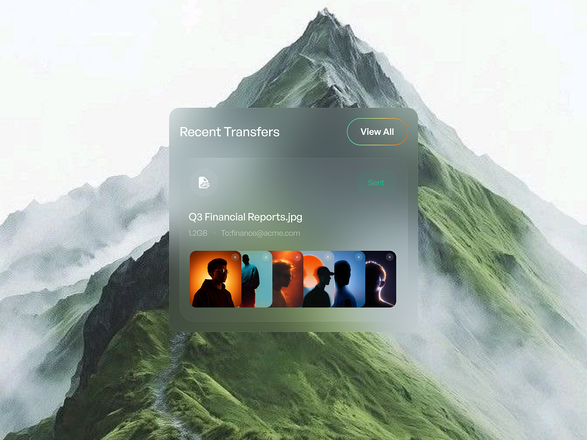 TransferPro - File Transfer Cloud Storage Mobile App UI Design Image 2