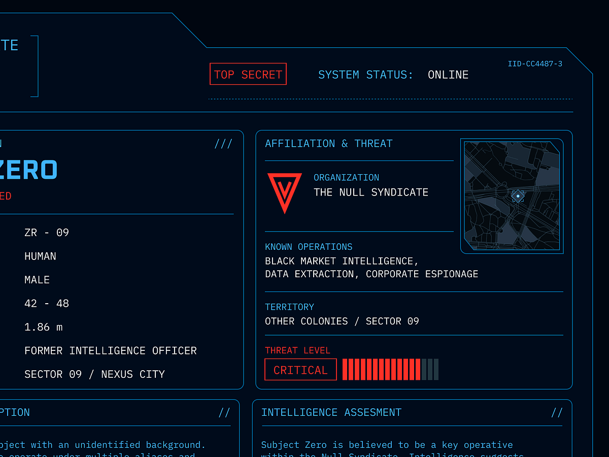 SCI-FI UI PERSONNEL ARCHIVE Image 1