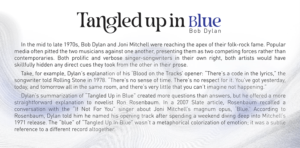 Tangled up in Blue - Album Design Image 0