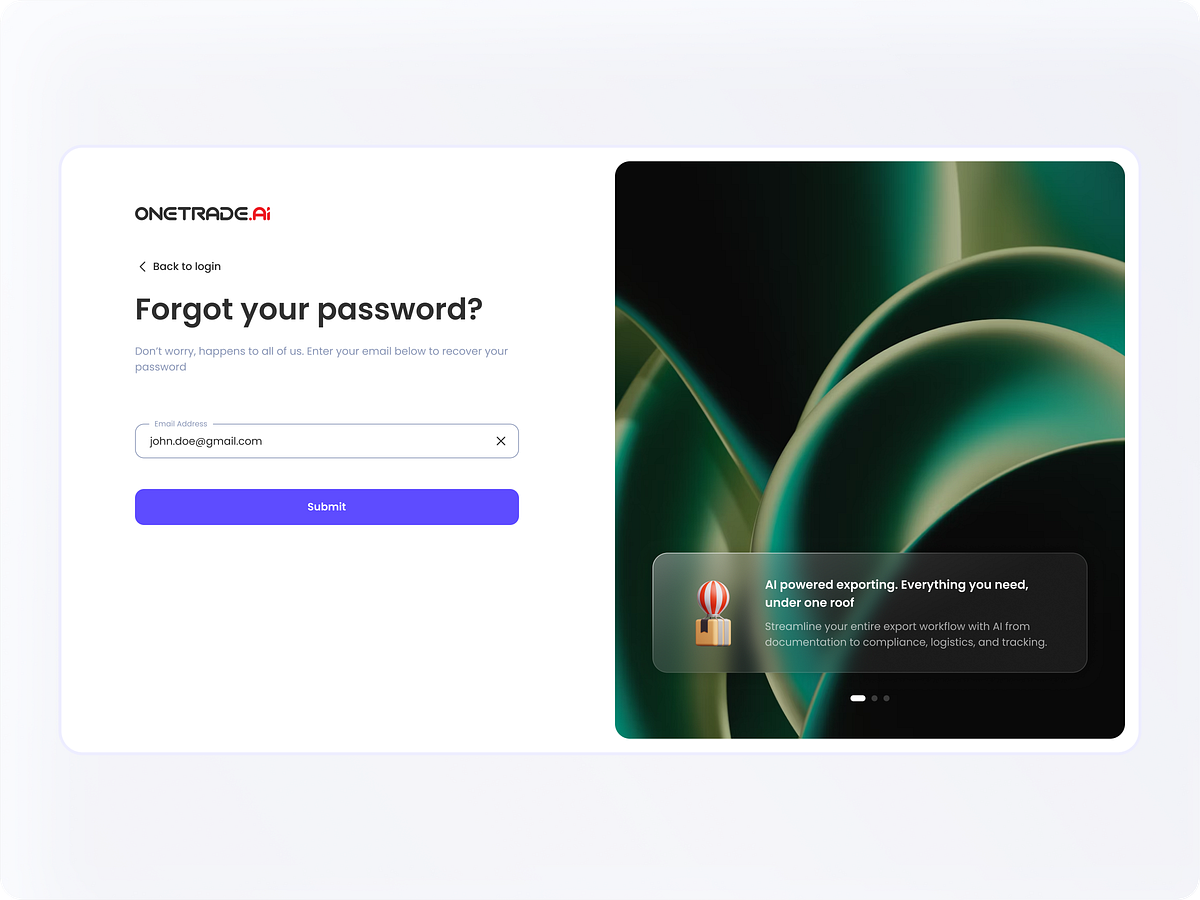 OneTrade - Trade & shipment management platform Image 2