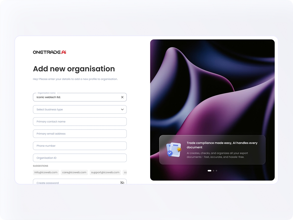 OneTrade - Trade & shipment management platform Image 4