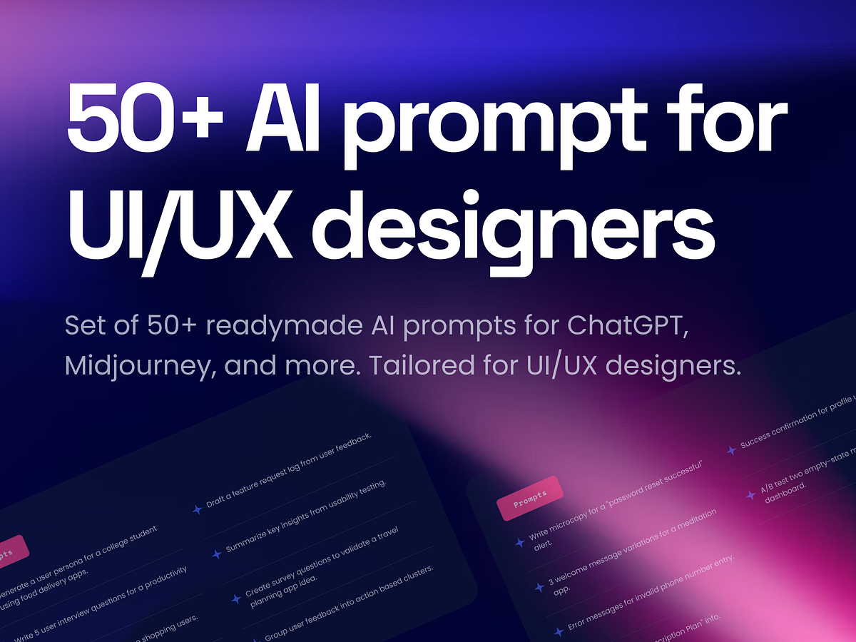 50+ AI Prompt Cards for Designers.