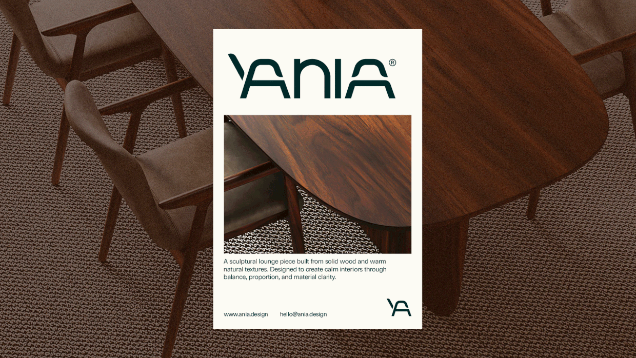 ANIA - Contemporary Wooden Furniture Brand Identity Image 8