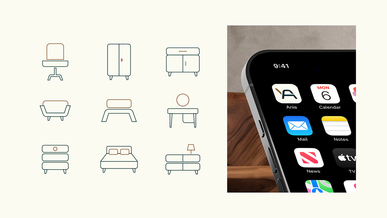 ANIA - Contemporary Wooden Furniture Brand Identity Image 9