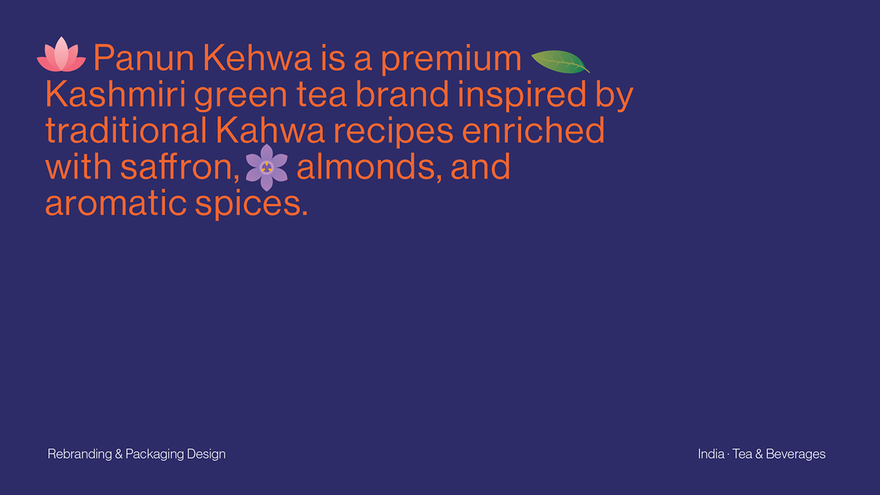 Kashmiri Tea Branding & Packaging Design - Panun Kehwa Image 0