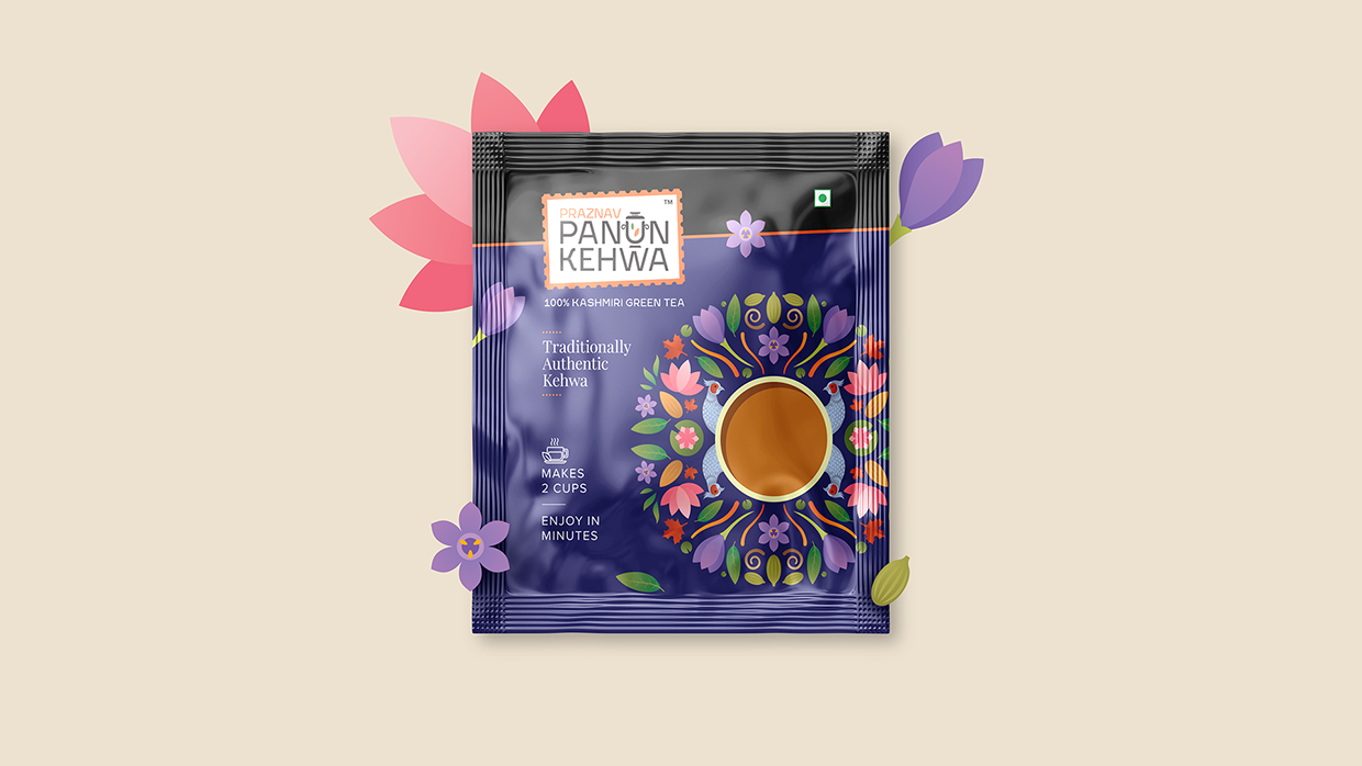 Kashmiri Tea Branding & Packaging Design - Panun Kehwa Image 5