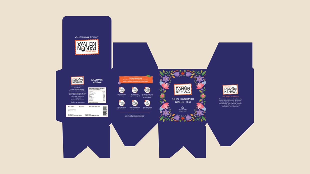 Kashmiri Tea Branding & Packaging Design - Panun Kehwa Image 7