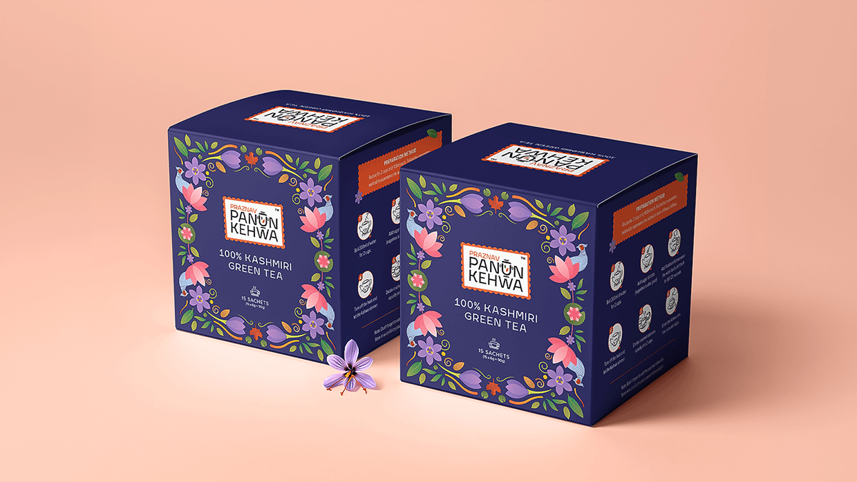 Kashmiri Tea Branding & Packaging Design - Panun Kehwa Image 8