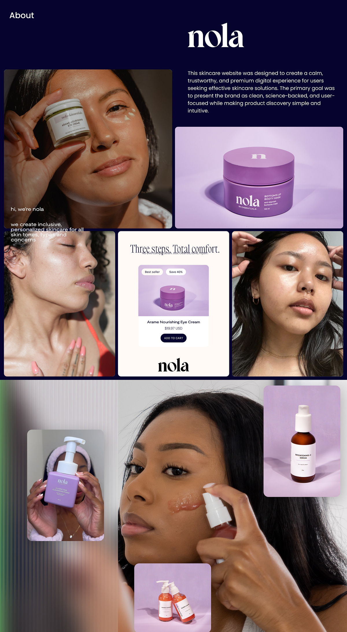 E-commerce Website Design for Skincare Products Image 0