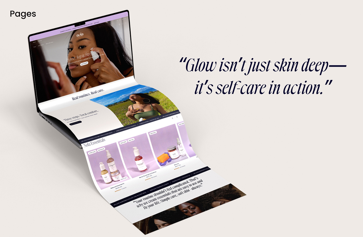 E-commerce Website Design for Skincare Products Image 5